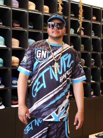 Stripe (Blue) - Men's Jersey (Short Sleeve)