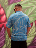 Palm Leaves (Teal) - Men's Polo