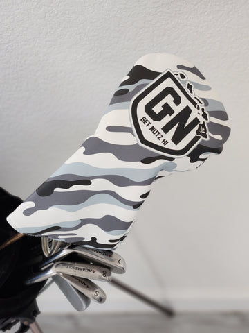 White Camo - Golf Club Head Cover