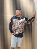 Forest Camo - Men's Jersey Hoodie (Long Sleeve)