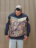 Forest Camo - Men's Jersey Hoodie (Long Sleeve)