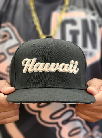 Hawaii (Black/Peach) - Snapback (Adult)