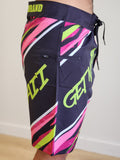 Stripe (Pink/Green) - Men's Surf Shorts