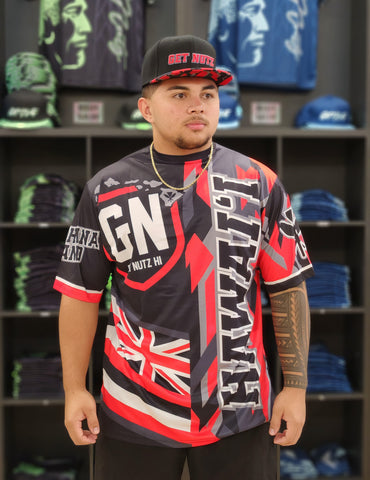 Future Camo (Red) - Men's Jersey (Short Sleeve)
