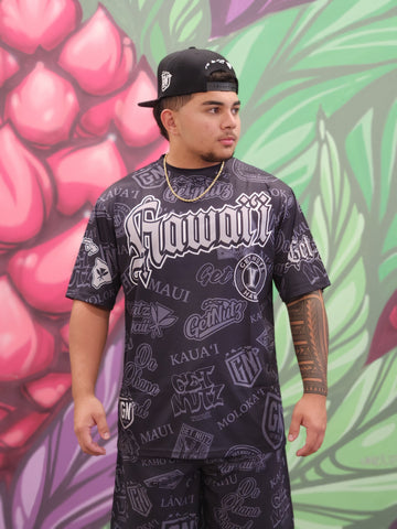 Collage (Black/Grey) - Men's Jersey (Short Sleeve)