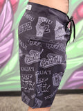 Collage (Black/Grey) - Men's Surf Shorts