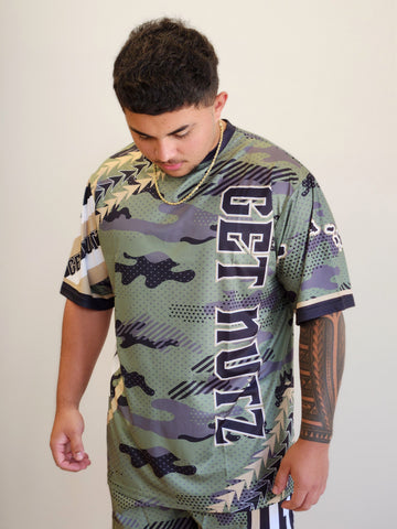 Desert Camo (Green) - Men's Jersey (Short Sleeve)