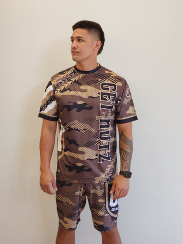 Desert Camo (Brown) - Men's Jersey (Short Sleeve)