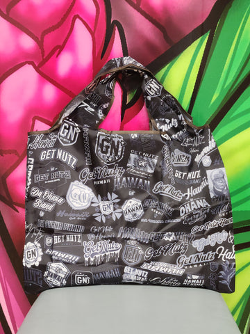 Collage (Black/White) - Foldable Reusable Bag