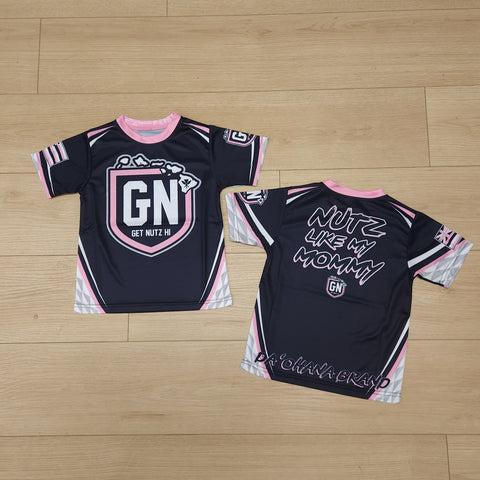 Nutz like Mommy (Pink) - Kids Jersey (Short Sleeve)