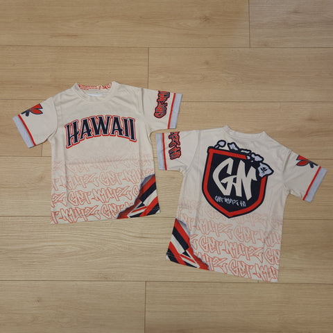 Graffiti (Tan/Red) - Men's Jersey (Short Sleeve)