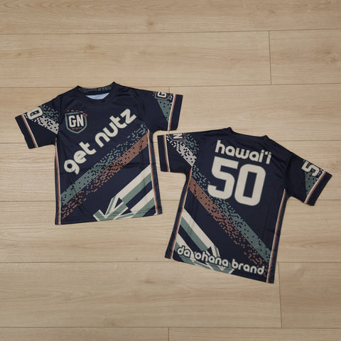 Getnutz Pixel (Black) - Kids Jersey (Short Sleeve)