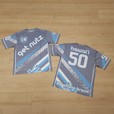 Getnutz Pixel (Grey) - Men's Jersey (Short Sleeve)