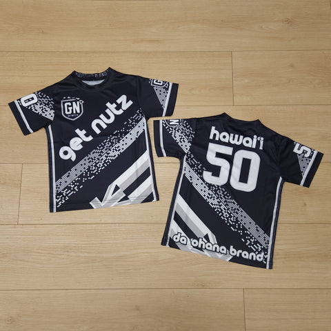 Pixel (Black/Grey) - Kids Jersey (Short Sleeve)
