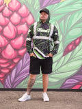 Tribal (Green) - Men's Reflective Jersey Hoodie (Long Sleeve)