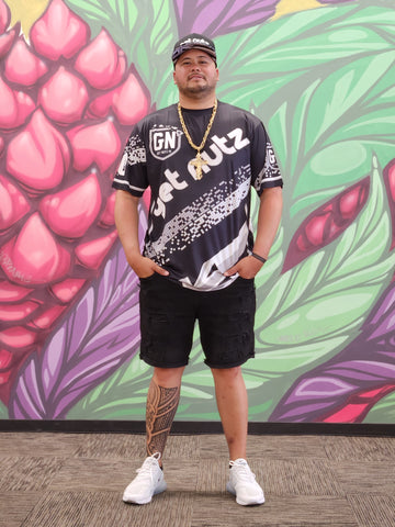 Pixel (Black/Grey) - Men's Jersey (Short Sleeve)