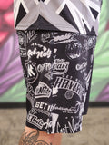 Getnutz Collage (Black/White) - Men's Surf Shorts