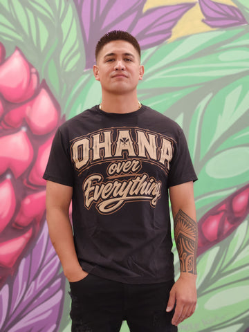 Ohana Over Everything (Brown) - Men's Cotton Tee