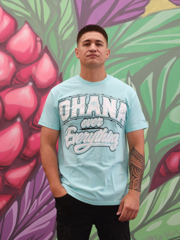 Ohana Over Everything (Celadon) - Men's Cotton Tee