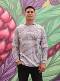 Tribal (Grey) - Men's Reflective Jersey Hoodie (Long Sleeve)