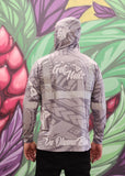 Tribal (Grey) - Men's Reflective Jersey Hoodie (Long Sleeve)