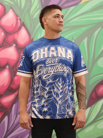 Ohana Over Everything (Navy) - Men's Jersey (Short Sleeve)
