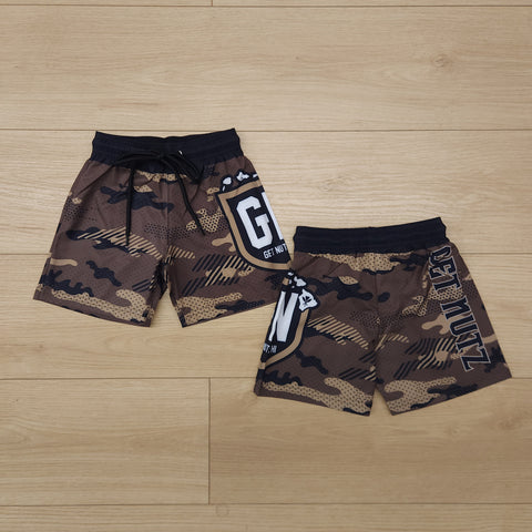 Desert Camo (Brown) - Kids Surf Shorts