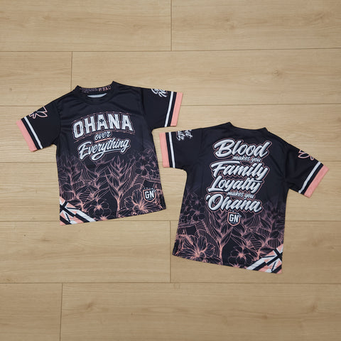 Ohana Over Everything (Peach) - Kids Jersey (Short Sleeve)