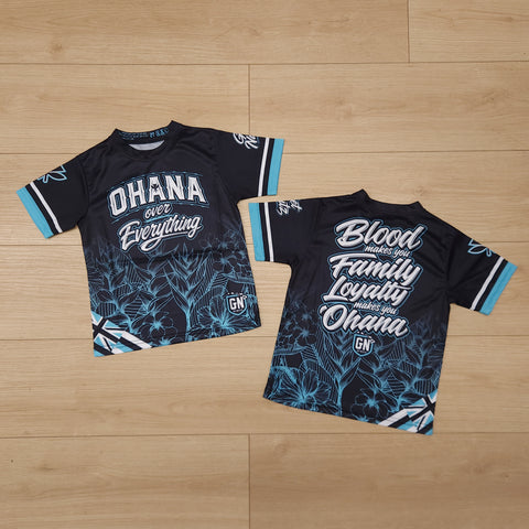 Ohana Over Everything (Teal) - Kids Jersey (Short Sleeve)