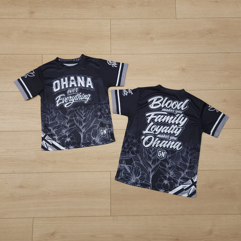 Ohana Over Everything (Black) - Kids Jersey (Short Sleeve)