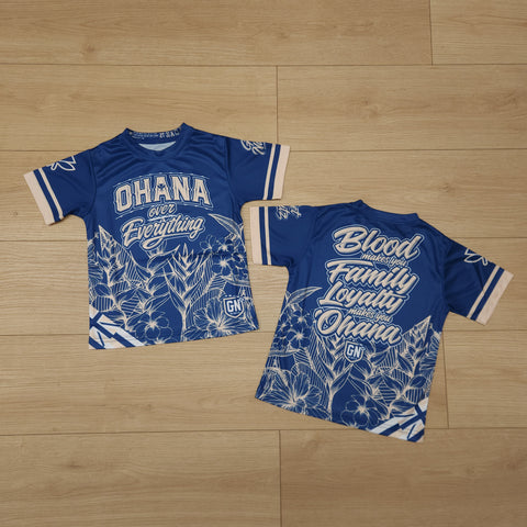 Ohana Over Everything (Navy) - Kids Jersey (Short Sleeve)
