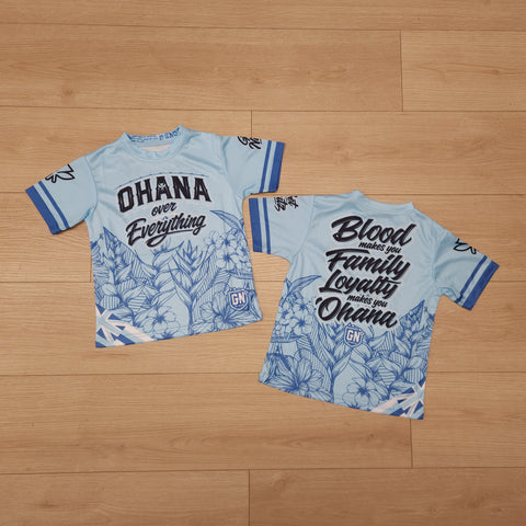 Ohana Over Everything (Light Blue) - Kids Jersey (Short Sleeve)