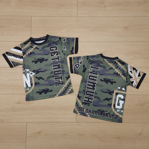 Desert Camo (Green) - Kids Jersey (Short Sleeve)