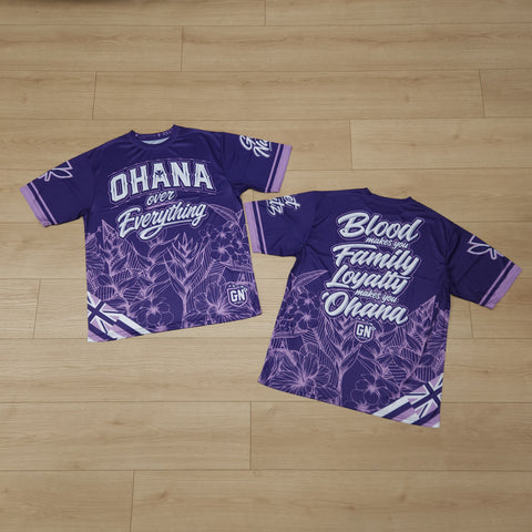 Ohana Over Everything (Purple) - Men's Jersey (Short Sleeve)
