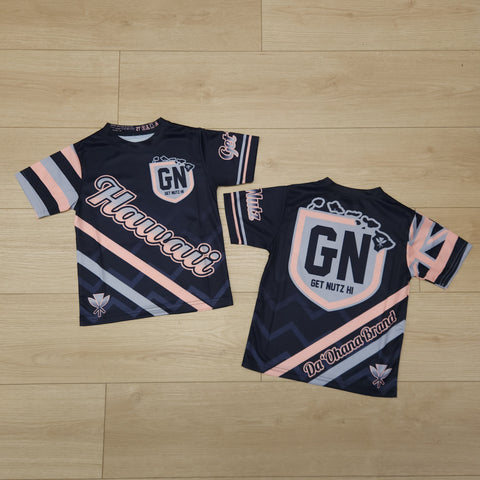 Hawaii (Black/Peach) - Kids Jersey (Short Sleeve)