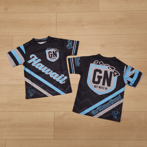 Hawaii (Black/Blue) - Kids Jersey (Short Sleeve)