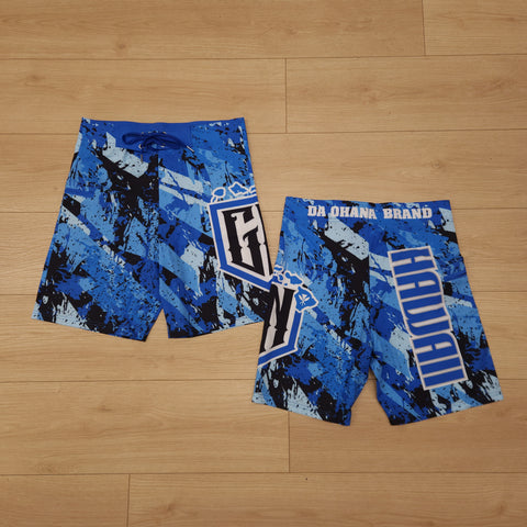 Maverick (Blue) - Men's Surf Shorts