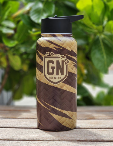 30oz Flask - Lauhala (Tan/Brown)