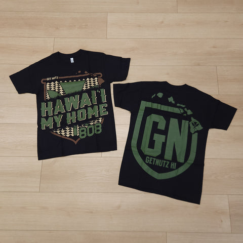 Hawaii My Home (Green) - Men's Cotton Tee