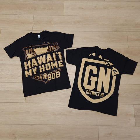Hawaii My Home (Brown) - Men's Cotton Tee