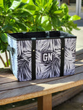 Palm Leaves (Black/White) - Collapsible Storage Bag