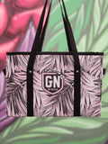 Palm Leaves (Pink/Grey) - Collapsible Storage Bag