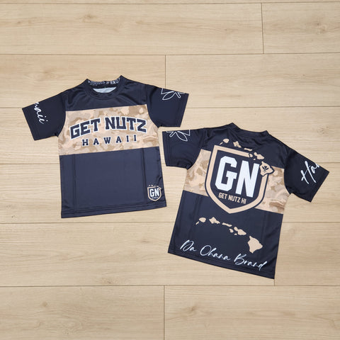 Getnutz Hawaii Camo (Brown) - Kids Jersey (Short Sleeve)