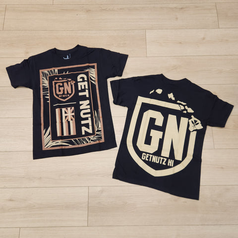 Floral (Black/Brown) - Men's Cotton Tee