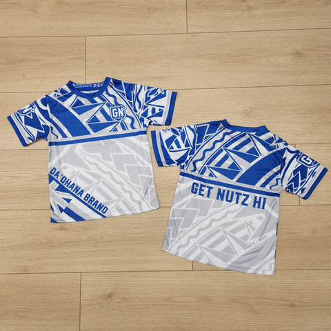 Split Tribal (Royal Blue) - Kids Jersey (Short Sleeve)