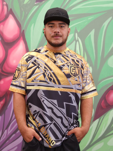 Split Tribal (Gold) - Men's Jersey (Short Sleeve)