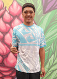 Split Tribal (Teal) - Men's Jersey (Short Sleeve)