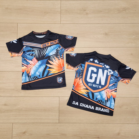 Bird of Paradise (Black) - Kids Jersey (Short Sleeve)
