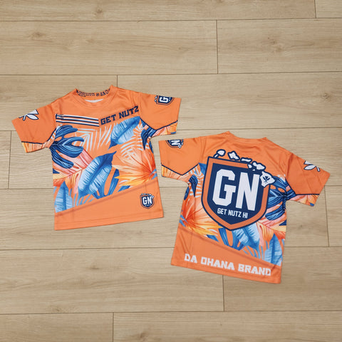 Bird of Paradise (Orange) - Kids Jersey (Short Sleeve)