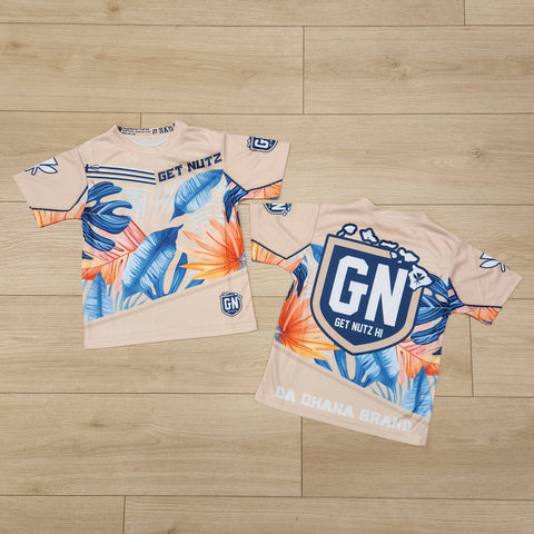 Bird of Paradise (Tan) - Kids Jersey (Short Sleeve)